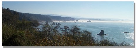 Trinidad Bay on the west coast where Pastor Moak resides.  Photo taken by Al.