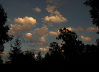 Clouds of evening in Sebastopol